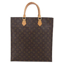 LOUIS VUITTON Monogram Sac Plat Hand Bag M51140 LV Auth 154802-2