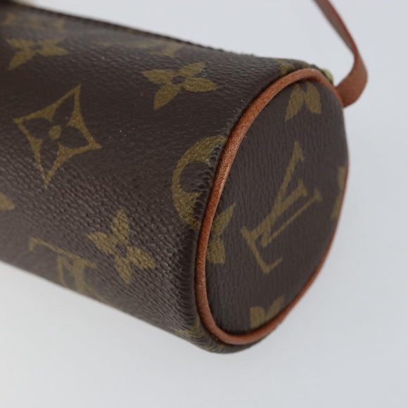 LOUIS VUITTON Monogram Papillon Pouch LV Auth 154806
