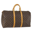LOUIS VUITTON Monogram Keepall 50 Boston Bag M41426 LV Auth 154808-1