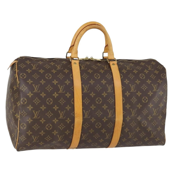 LOUIS VUITTON Monogram Keepall 50 Boston Bag M41426 LV Auth 154808
