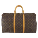 LOUIS VUITTON Monogram Keepall 50 Boston Bag M41426 LV Auth 154808-13