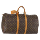 LOUIS VUITTON Monogram Keepall 55 Boston Bag M41424 LV Auth 154809-1