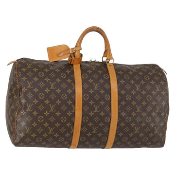 LOUIS VUITTON Monogram Keepall 55 Boston Bag M41424 LV Auth 154809