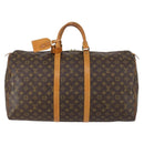 LOUIS VUITTON Monogram Keepall 55 Boston Bag M41424 LV Auth 154809-2