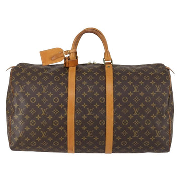 LOUIS VUITTON Monogram Keepall 55 Boston Bag M41424 LV Auth 154809 - 0