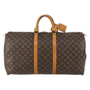 LOUIS VUITTON Monogram Keepall 55 Boston Bag M41424 LV Auth 154809-3