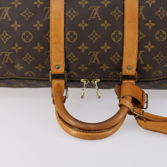 LOUIS VUITTON Monogram Keepall 55 Boston Bag M41424 LV Auth 154809