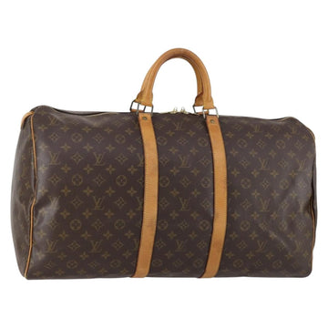 LOUIS VUITTON Monogram Keepall 55 Boston Bag M41424 LV Auth 154811