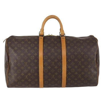 LOUIS VUITTON Monogram Keepall 55 Boston Bag M41424 LV Auth 154811 - 0