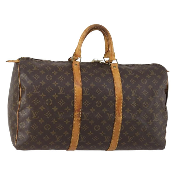LOUIS VUITTON Monogram Keepall 50 Boston Bag M41426 LV Auth 154814