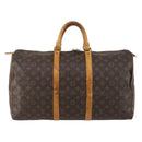 LOUIS VUITTON Monogram Keepall 50 Boston Bag M41426 LV Auth 154814-2
