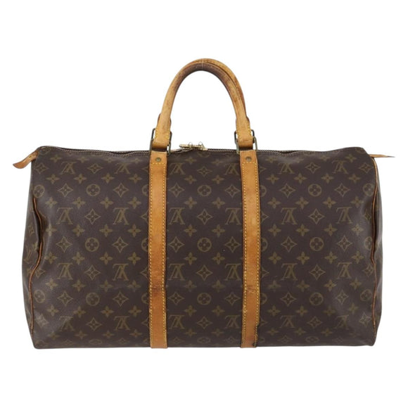 LOUIS VUITTON Monogram Keepall 50 Boston Bag M41426 LV Auth 154814