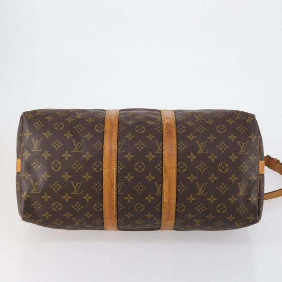 LOUIS VUITTON Monogram Keepall Bandouliere 45 Boston Bag M41418 LV Auth 154816