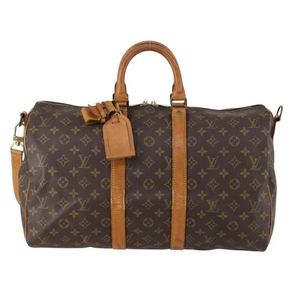 LOUIS VUITTON Monogram Keepall Bandouliere 45 Boston Bag M41418 LV Auth 154816
