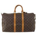 LOUIS VUITTON Monogram Keepall Bandouliere 45 Boston Bag M41418 LV Auth 154816-2