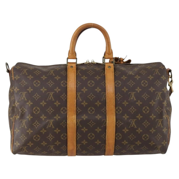 LOUIS VUITTON Monogram Keepall Bandouliere 45 Boston Bag M41418 LV Auth 154816