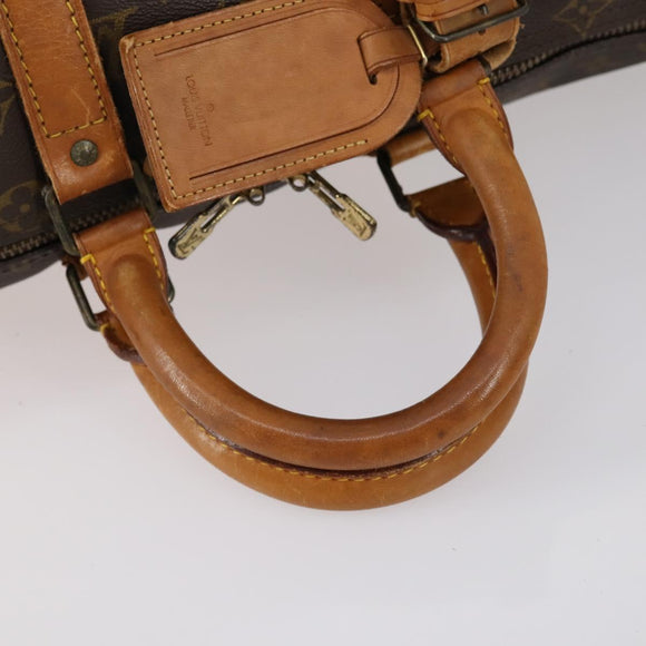 LOUIS VUITTON Monogram Keepall Bandouliere 45 Boston Bag M41418 LV Auth 154816