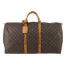 LOUIS VUITTON Monogram Keepall 60 Boston Bag M41422 LV Auth 154820-13