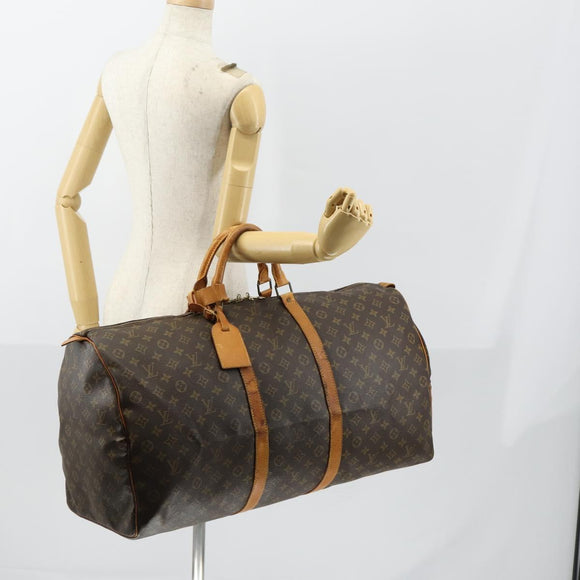 LOUIS VUITTON Monogram Keepall 60 Boston Bag M41422 LV Auth 154820