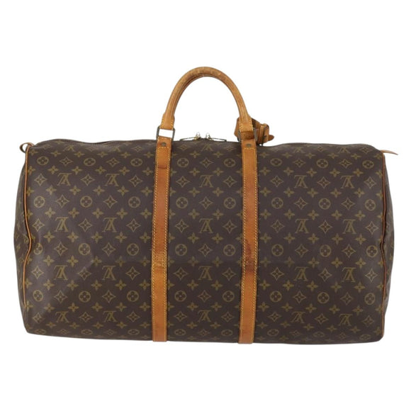 LOUIS VUITTON Monogram Keepall 60 Boston Bag M41422 LV Auth 154820