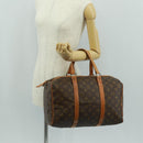 LOUIS VUITTON Monogram Sac Souple 35 Boston Bag M41626 LV Auth 154822-25