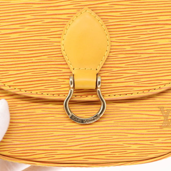 LOUIS VUITTON Epi Saint Cloud PM Shoulder Bag Yellow M52219 LV Auth 154823