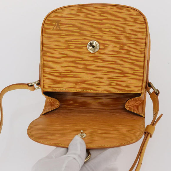 LOUIS VUITTON Epi Saint Cloud PM Shoulder Bag Yellow M52219 LV Auth 154823
