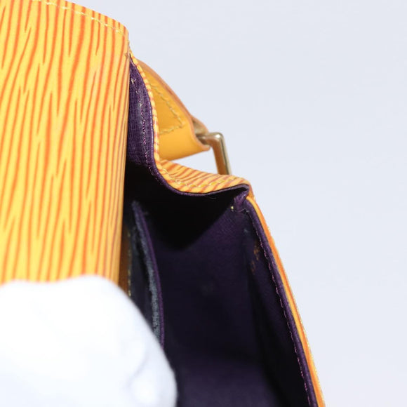 LOUIS VUITTON Epi Saint Cloud PM Shoulder Bag Yellow M52219 LV Auth 154823