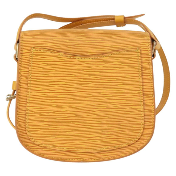 LOUIS VUITTON Epi Saint Cloud PM Shoulder Bag Yellow M52219 LV Auth 154823