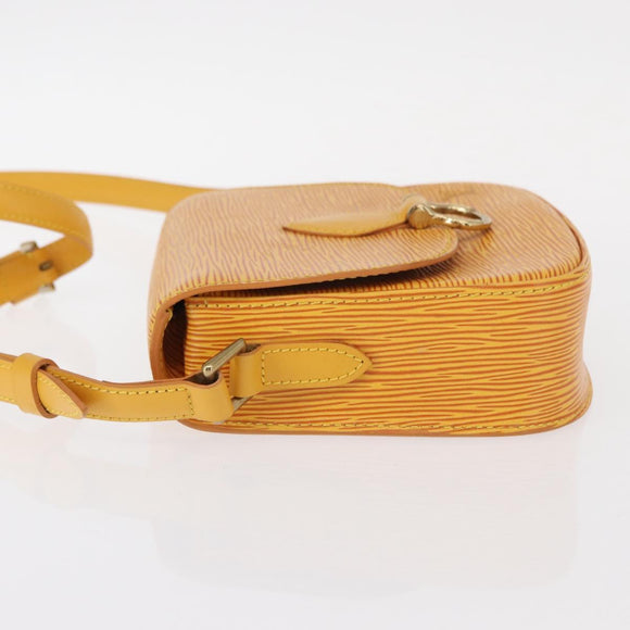 LOUIS VUITTON Epi Saint Cloud PM Shoulder Bag Yellow M52219 LV Auth 154823