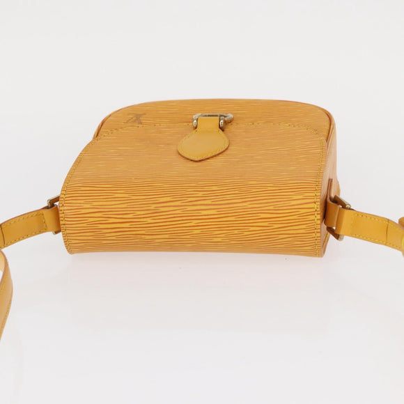LOUIS VUITTON Epi Saint Cloud PM Shoulder Bag Yellow M52219 LV Auth 154823