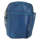 LOUIS VUITTON Epi Danube Shoulder Bag Blue M45635 LV Auth 154824-1