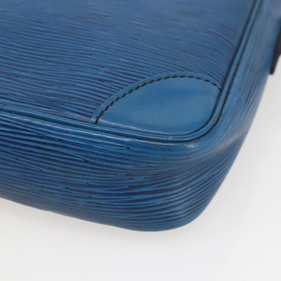 LOUIS VUITTON Epi Danube Shoulder Bag Blue M45635 LV Auth 154824