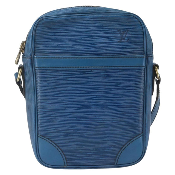LOUIS VUITTON Epi Danube Shoulder Bag Blue M45635 LV Auth 154824