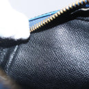LOUIS VUITTON Epi Danube Shoulder Bag Blue M45635 LV Auth 154824-21