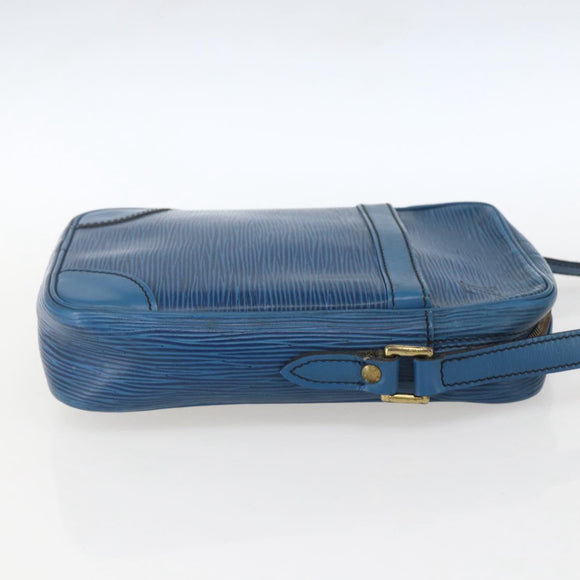 LOUIS VUITTON Epi Danube Shoulder Bag Blue M45635 LV Auth 154824
