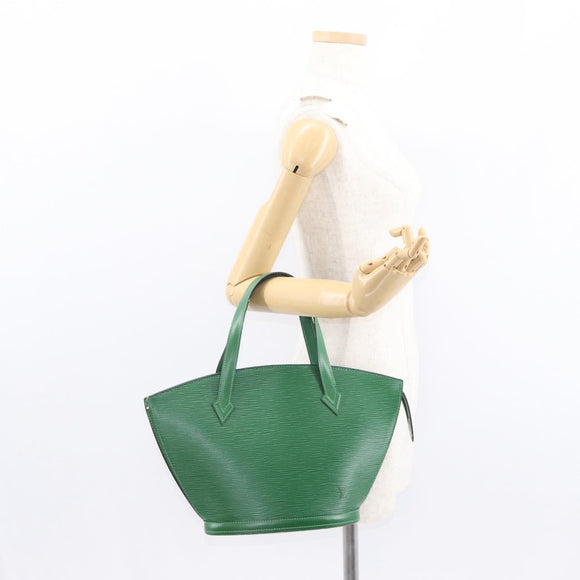 LOUIS VUITTON Epi Saint Jacques Hand Bag Green M52274 LV Auth 154825
