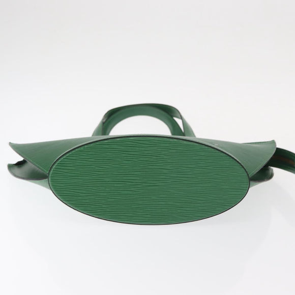 LOUIS VUITTON Epi Saint Jacques Hand Bag Green M52274 LV Auth 154825