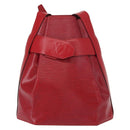 LOUIS VUITTON Epi Sac Depaule PM Shoulder Bag Red M80207 LV Auth 154826-13
