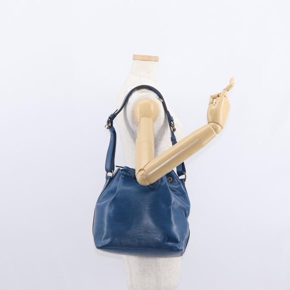 LOUIS VUITTON Epi Petit Noe Shoulder Bag Blue M44105 LV Auth 154827