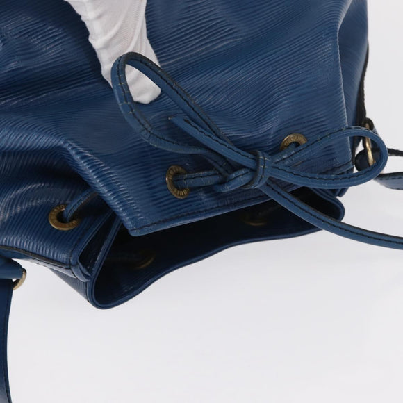 LOUIS VUITTON Epi Petit Noe Shoulder Bag Blue M44105 LV Auth 154827