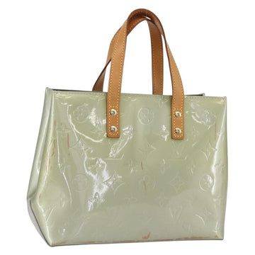LOUIS VUITTON Monogram Vernis Reade PM Hand Bag Gris M91145 LV Auth 154835