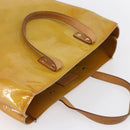 LOUIS VUITTON Monogram Vernis Reade MM Hand Bag Beige M91141 LV Auth 154837-6