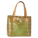 LOUIS VUITTON Monogram Vernis Houston Hand Bag Baby Blue M91005 LV Auth 154838-1