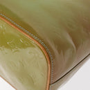 LOUIS VUITTON Monogram Vernis Houston Hand Bag Baby Blue M91005 LV Auth 154838-16