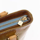 LOUIS VUITTON Monogram Vernis Houston Hand Bag Baby Blue M91005 LV Auth 154838-8