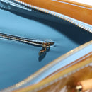 LOUIS VUITTON Monogram Vernis Houston Hand Bag Baby Blue M91005 LV Auth 154838-20