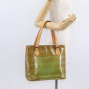 LOUIS VUITTON Monogram Vernis Houston Hand Bag Baby Blue M91005 LV Auth 154838-21