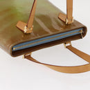 LOUIS VUITTON Monogram Vernis Houston Hand Bag Baby Blue M91005 LV Auth 154838-4