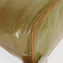 LOUIS VUITTON Monogram Vernis Houston Hand Bag Baby Blue M91005 LV Auth 154838-7